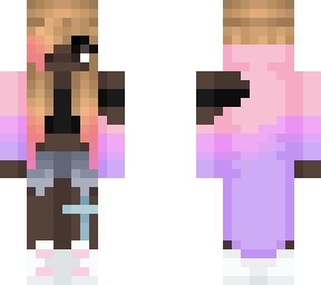 girl with pink