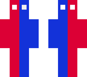 half-red,half-blue
