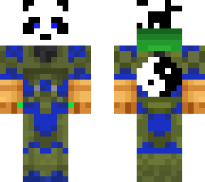 panda with dual infinity gauntlets, edited from monsterguts3