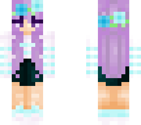 pastel purple and blue girl
