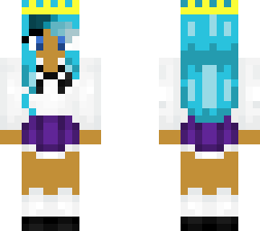 princess blue in school