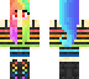 rainbow girl black edit