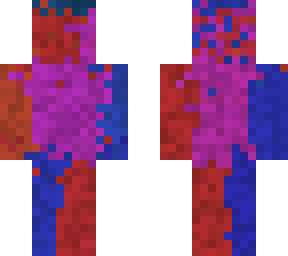 red blue purple mix