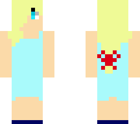sleeveless blue dress