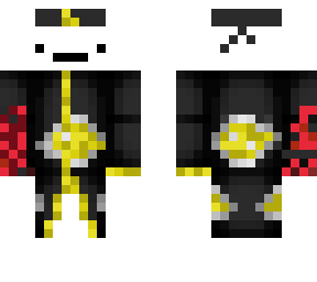 yellow akatsuki with crushed hand