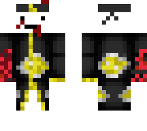 yellow akatsuki with crushed hand and wounds with hair