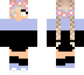 Blonde Girl With Blue Eyes (Read Description) | Minecraft Skin