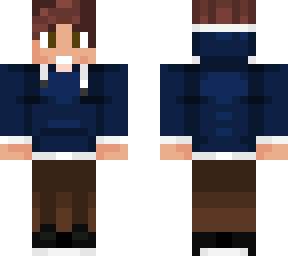 blue hoodie man