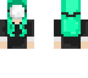girl w/ green hair and shirt