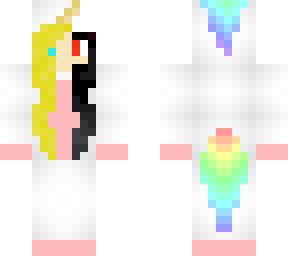 half evil half nice unicorn girl