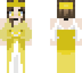 medieval yellow princess dress