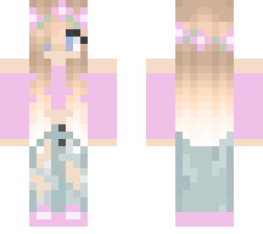 pink flower crown