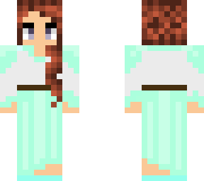 red-head, sea dress