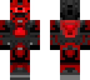red styled futuristic armor (jet ready)