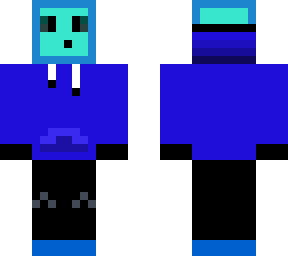 slime hoodie blue