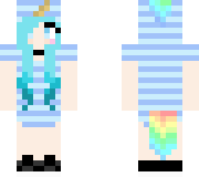 unicorn girl in dress