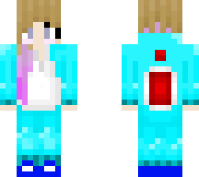 aqua yoshi onesie girl