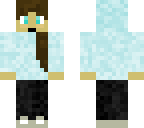 blue hoodie girl