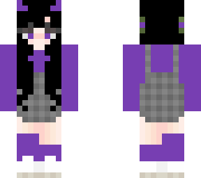 cute purple girl (reupload because of messed up hair)