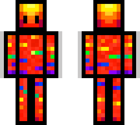 fire-rainbow man