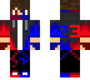 red and blue boy