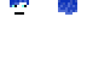 white with blue hair