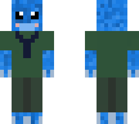 blue alien man