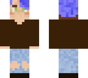 blue hair me