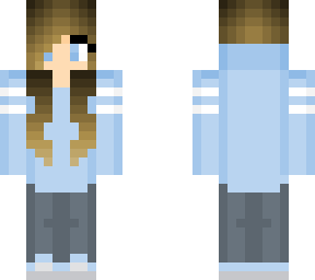 blue hoodie girl (darker hair)