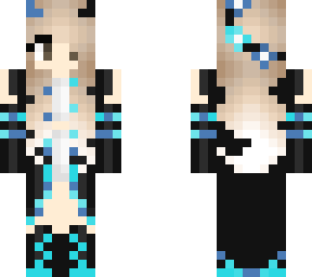 blue horn girl