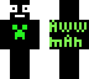 creeper aww man | Minecraft Skin