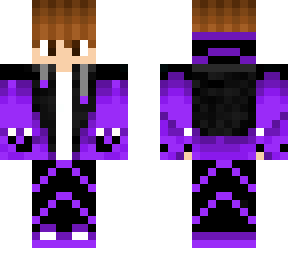 cute boy brown hair brown eyes purple hoodie