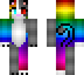 Rainbow Robot Minecraft Skins