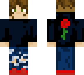 guy with rose hoodie