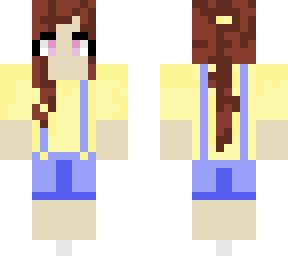 pastel yellow overalls