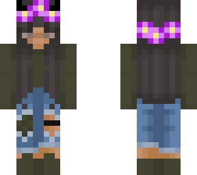 purple flower crown girl (edit)