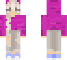 purple frog hoodie girl