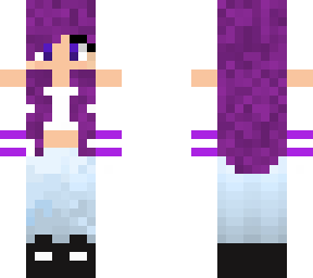 purple haired girl
