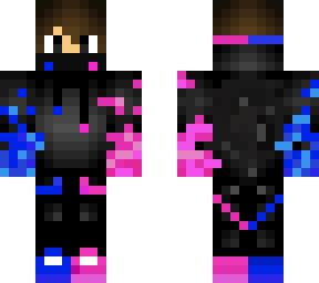 black and purple