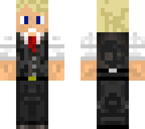 blonde vest and tie