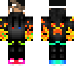 cute rainbow fire boy