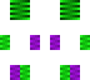 green and purple shaded