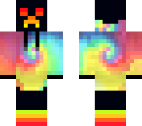 rainbow hoodie gamer creeper