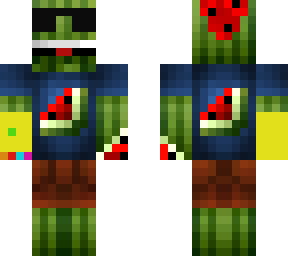 watermelon guy with gauntlet