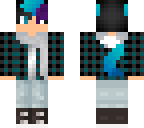 wolf boy half purple