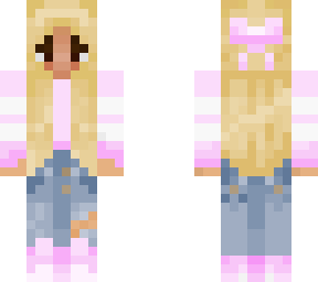 blonde and pink