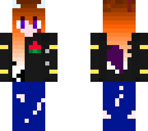 blue fire demon ginger girl