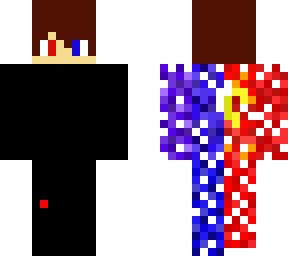 cool red and blue skin