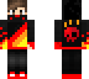 fire with skull