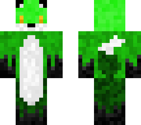 green fox with hazel eyes